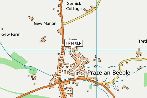 TR14 0LN map - OS VectorMap District (Ordnance Survey)