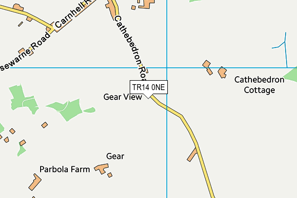 TR14 0NE map - OS VectorMap District (Ordnance Survey)