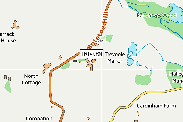 TR14 0RN map - OS VectorMap District (Ordnance Survey)