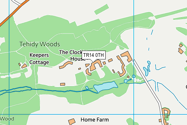 TR14 0TH map - OS VectorMap District (Ordnance Survey)