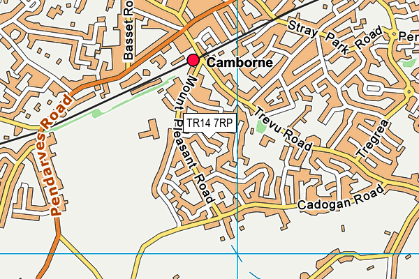TR14 7RP map - OS VectorMap District (Ordnance Survey)