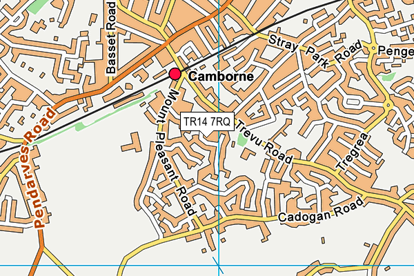TR14 7RQ map - OS VectorMap District (Ordnance Survey)