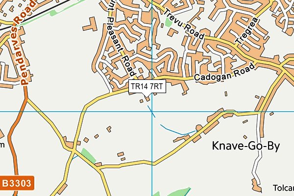 TR14 7RT map - OS VectorMap District (Ordnance Survey)