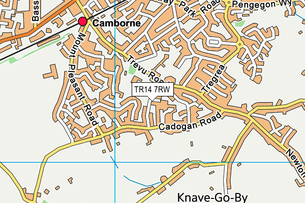 TR14 7RW map - OS VectorMap District (Ordnance Survey)