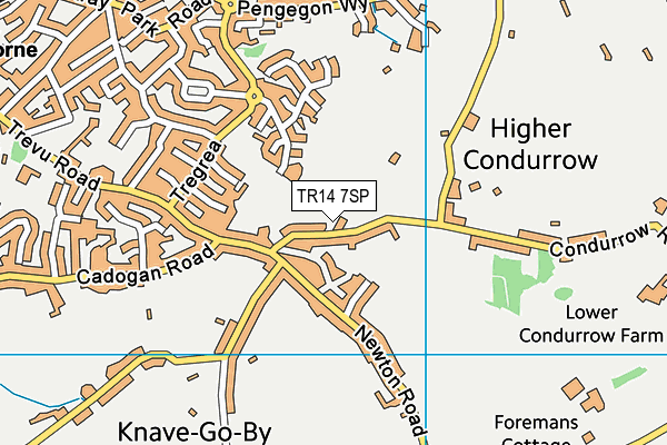 TR14 7SP map - OS VectorMap District (Ordnance Survey)