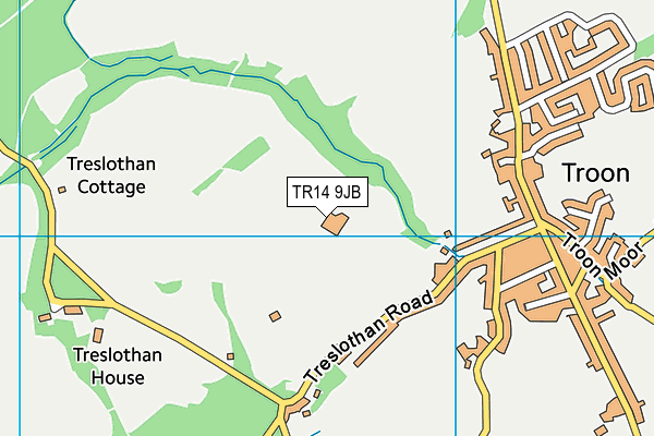 TR14 9JB map - OS VectorMap District (Ordnance Survey)