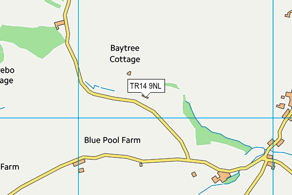 TR14 9NL map - OS VectorMap District (Ordnance Survey)