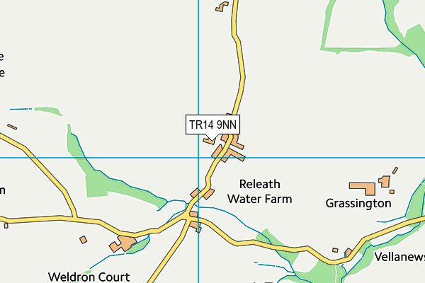 TR14 9NN map - OS VectorMap District (Ordnance Survey)