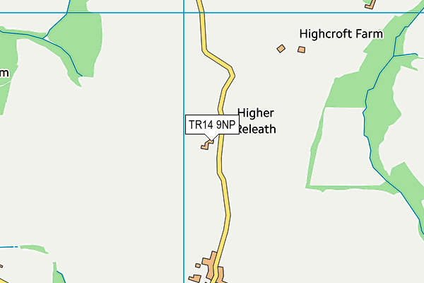 TR14 9NP map - OS VectorMap District (Ordnance Survey)