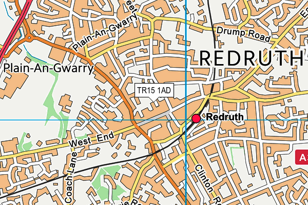 TR15 1AD map - OS VectorMap District (Ordnance Survey)