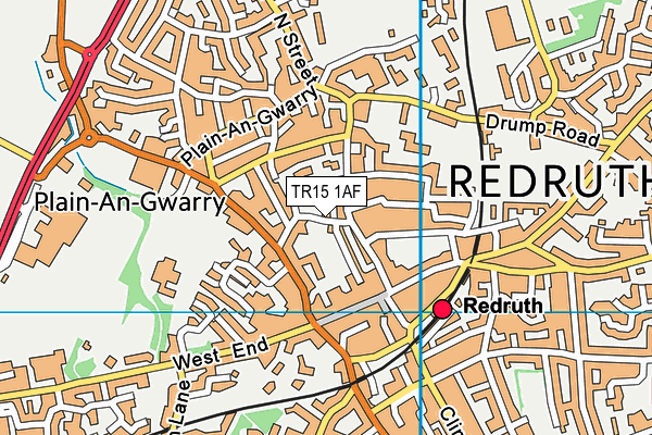 TR15 1AF map - OS VectorMap District (Ordnance Survey)