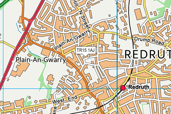 TR15 1AJ map - OS VectorMap District (Ordnance Survey)