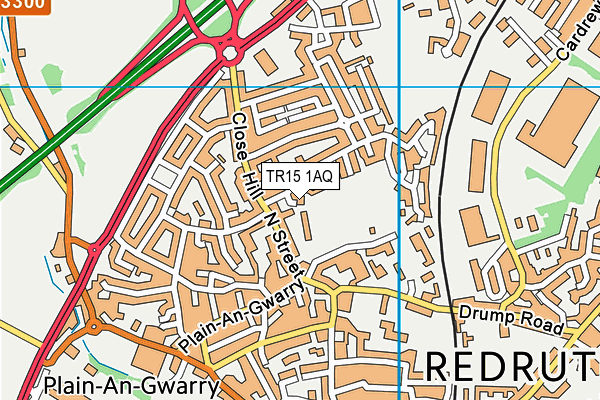 TR15 1AQ map - OS VectorMap District (Ordnance Survey)