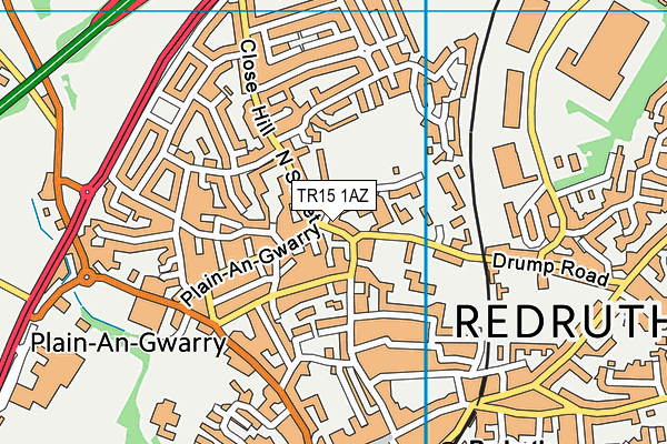 TR15 1AZ map - OS VectorMap District (Ordnance Survey)