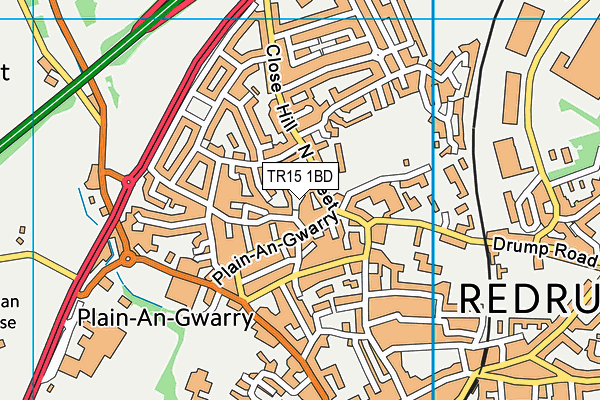 TR15 1BD map - OS VectorMap District (Ordnance Survey)