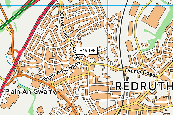 TR15 1BE map - OS VectorMap District (Ordnance Survey)