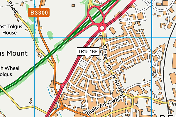 TR15 1BP map - OS VectorMap District (Ordnance Survey)