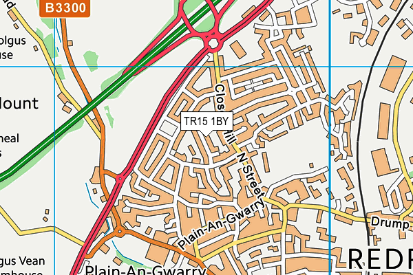 TR15 1BY map - OS VectorMap District (Ordnance Survey)