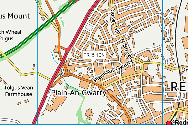 TR15 1DN map - OS VectorMap District (Ordnance Survey)