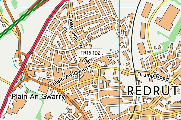 TR15 1DZ map - OS VectorMap District (Ordnance Survey)