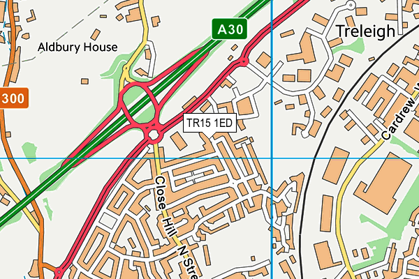 TR15 1ED map - OS VectorMap District (Ordnance Survey)
