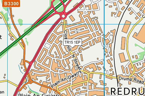 TR15 1EP map - OS VectorMap District (Ordnance Survey)