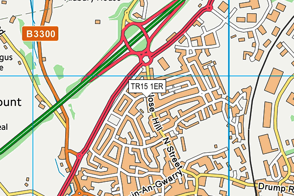 TR15 1ER map - OS VectorMap District (Ordnance Survey)