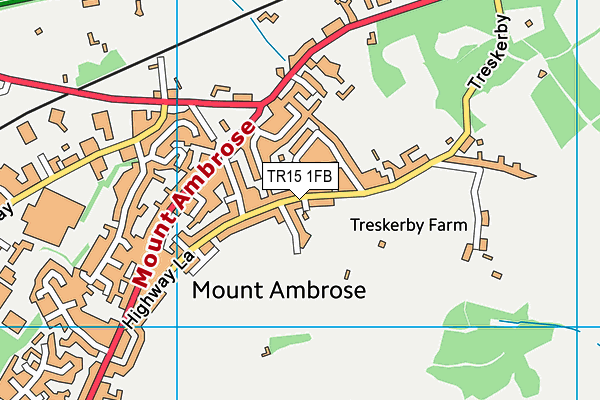 TR15 1FB map - OS VectorMap District (Ordnance Survey)