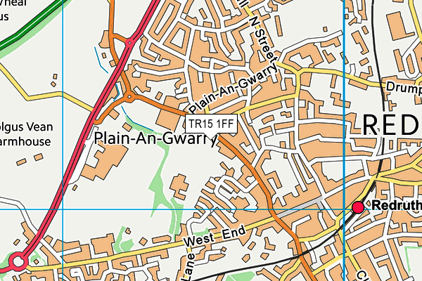 TR15 1FF map - OS VectorMap District (Ordnance Survey)