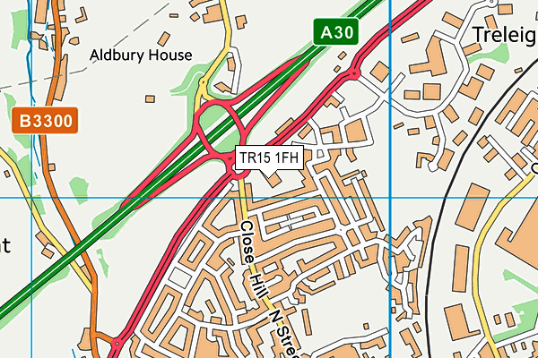 TR15 1FH map - OS VectorMap District (Ordnance Survey)