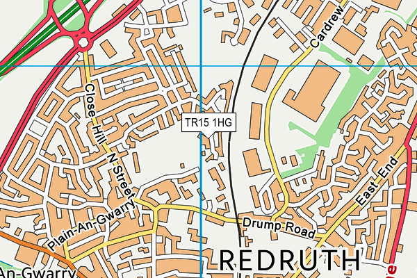 TR15 1HG map - OS VectorMap District (Ordnance Survey)