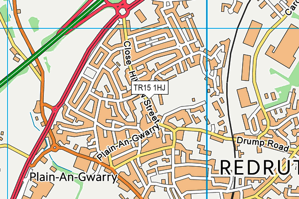 TR15 1HJ map - OS VectorMap District (Ordnance Survey)