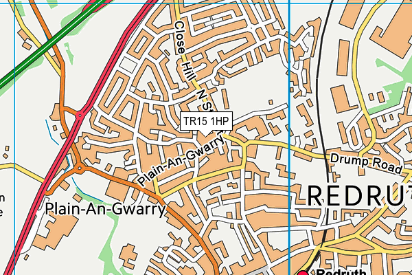 TR15 1HP map - OS VectorMap District (Ordnance Survey)