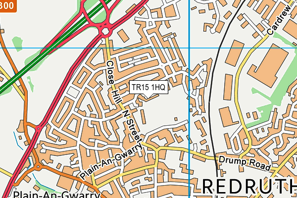 TR15 1HQ map - OS VectorMap District (Ordnance Survey)