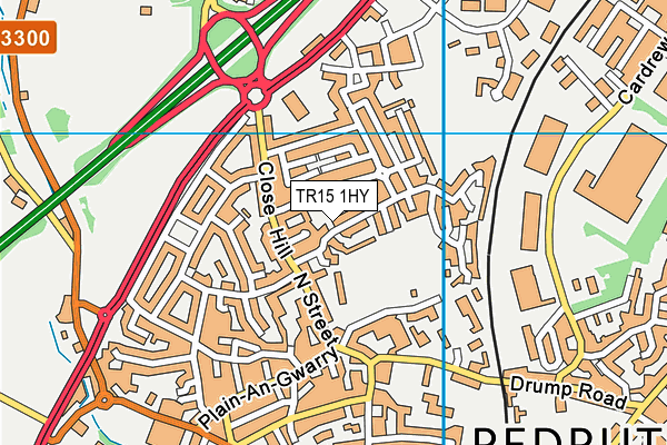 TR15 1HY map - OS VectorMap District (Ordnance Survey)