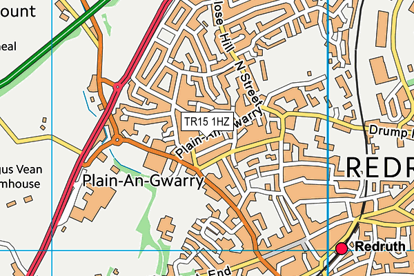 TR15 1HZ map - OS VectorMap District (Ordnance Survey)