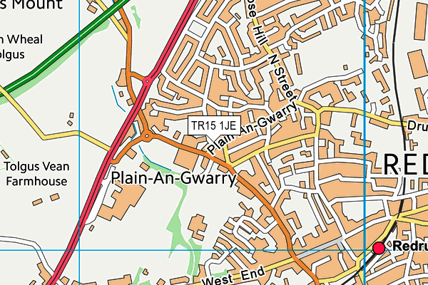 TR15 1JE map - OS VectorMap District (Ordnance Survey)