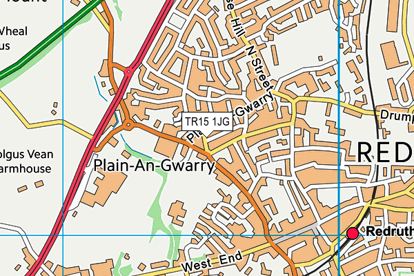 TR15 1JG map - OS VectorMap District (Ordnance Survey)