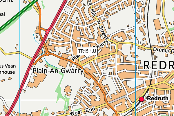 TR15 1JJ map - OS VectorMap District (Ordnance Survey)