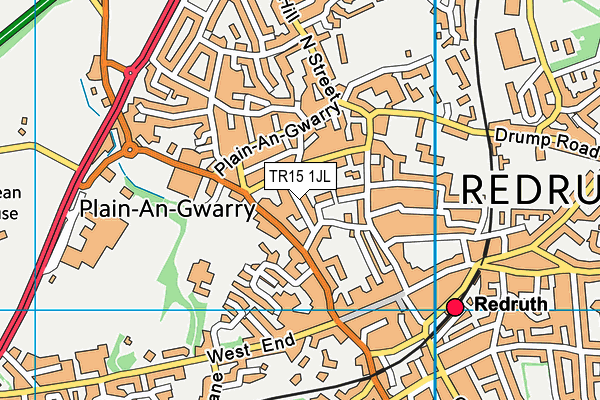 TR15 1JL map - OS VectorMap District (Ordnance Survey)