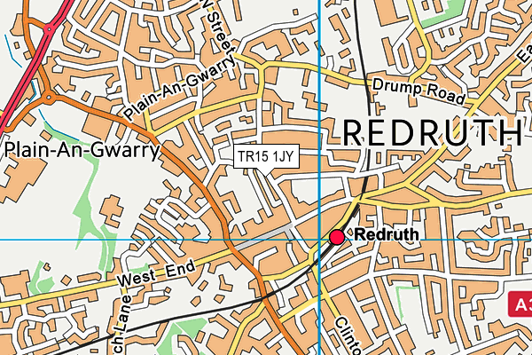 TR15 1JY map - OS VectorMap District (Ordnance Survey)