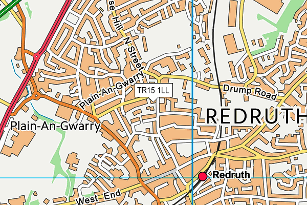 TR15 1LL map - OS VectorMap District (Ordnance Survey)