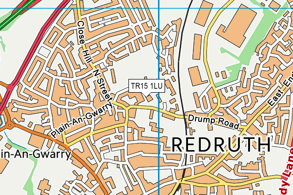 Curnow School map (TR15 1LU) - OS VectorMap District (Ordnance Survey)