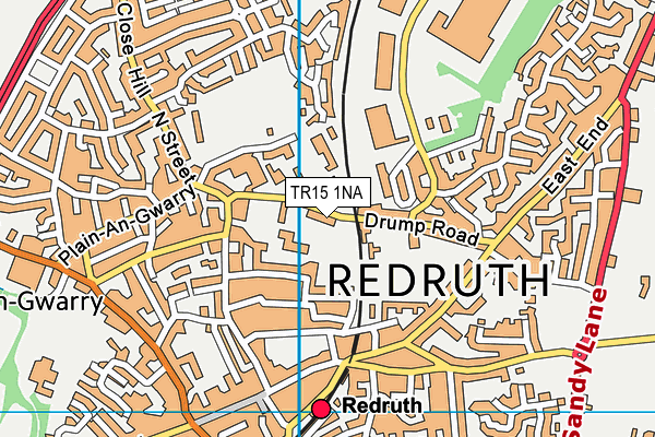 Pennoweth Primary School map (TR15 1NA) - OS VectorMap District (Ordnance Survey)
