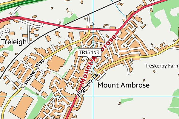 TR15 1NR map - OS VectorMap District (Ordnance Survey)