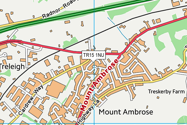 TR15 1NU map - OS VectorMap District (Ordnance Survey)