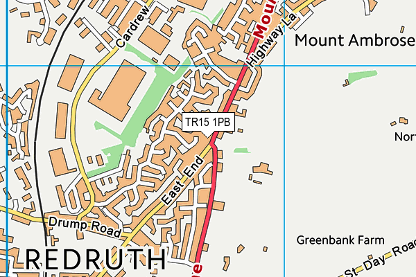 TR15 1PB map - OS VectorMap District (Ordnance Survey)