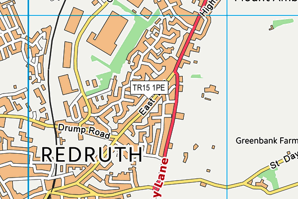 TR15 1PE map - OS VectorMap District (Ordnance Survey)