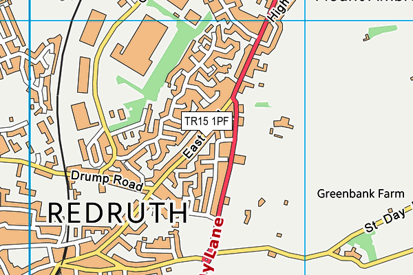 TR15 1PF map - OS VectorMap District (Ordnance Survey)