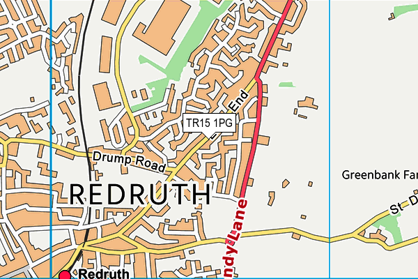 TR15 1PG map - OS VectorMap District (Ordnance Survey)